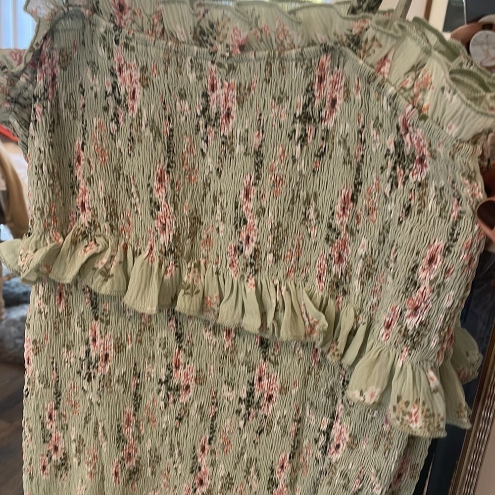 MABLE Floral Ruffle MIDI Dress - Picture 4 of 7